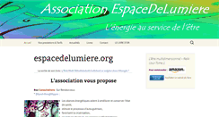 Desktop Screenshot of espacedelumiere.org