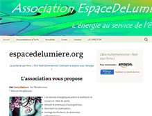 Tablet Screenshot of espacedelumiere.org